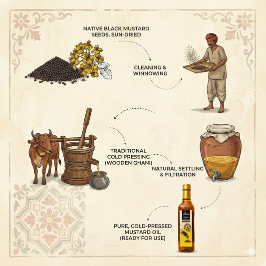 Pure & Natural - Cold Pressed Black Mustard Oil